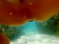 Nudism N Red Butt Plug Adventure On Wild Beach # Enjoy My Hiking To Pristine Places Of South Pacific