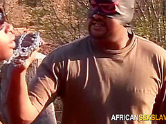 African Shoplifter Outdoors Bdsm Tied Up Domination Punishme