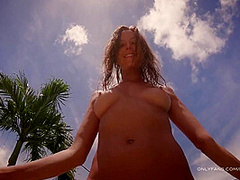 Princess Clover In Getting Fully Naked In Nature