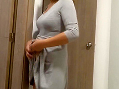 Hairy Mom On Beach Vacation, On Display, Masturbates, Urine, Hairy Pussy, Bikini, Hot Grandma