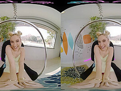 Petite blonde wants you to lick and use her pussy in virtual reality