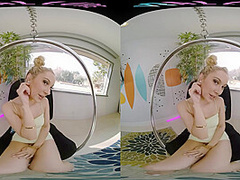 Petite blonde wants you to lick and use her pussy in virtual reality