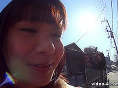 Haruka Miura comes with us on a walk outside today with a sex toy in her pussy - JapanHDV