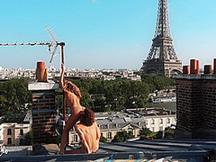 In Paris - Wild Public Sex With View Possible! Amateur Couple - Leo Lulu