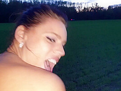 Really Horny Quikiefick In The Open Field