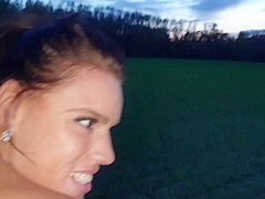 Really Horny Quikiefick In The Open Field