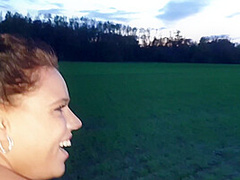 Really Horny Quikiefick In The Open Field