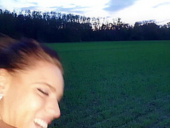 Really Horny Quikiefick In The Open Field