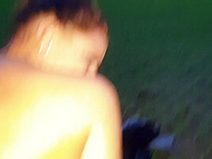 Really Horny Quikiefick In The Open Field