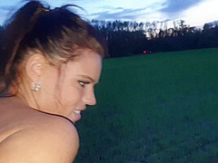 Really Horny Quikiefick In The Open Field