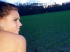 Really Horny Quikiefick In The Open Field