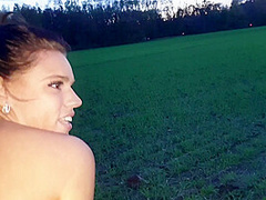 Really Horny Quikiefick In The Open Field