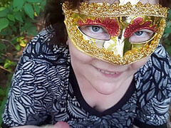 First Outdoor Of Russian Bbw, Blowjob In The Forest And In Car