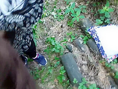First Outdoor Of Russian Bbw, Blowjob In The Forest And In Car