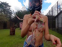 Logan Salamanca - Big Ass Teen Miranda Plays Outdoor In The Sun