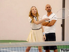 Tennis Student Gets Anal Lesson With Aubrey Star