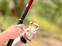 Natural Busty Anabelle Fucks Under The Sun