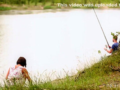 Natural Busty Anabelle Fucks Under The Sun