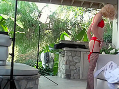 Ryan Driller In Blond Model Sucking Homeowner 1