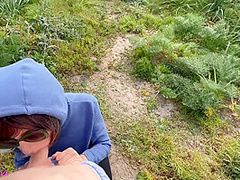 Risky Outdoor Sex (first Time)- With Sea View Amateur Couple