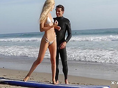Nella Jones In Sexy Surfing Lessons