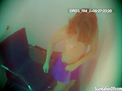 Petite teen masturbates in solo scene