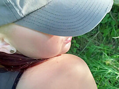 Wife Leokleo Fucks In The Bushes And Gives A Passionate Blowjob