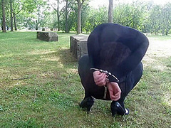 Men In Selfbondage Outdoors