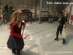 Latex Slave In Ladys Dungeon