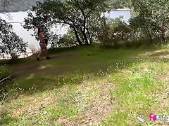 Redhead Babe Fucks A Random Dude Outdoors For Our Cameras