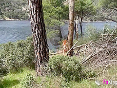 Redhead Babe Fucks A Random Dude Outdoors For Our Cameras