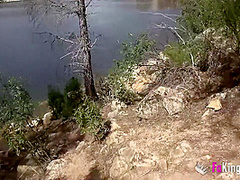 Redhead Babe Fucks A Random Dude Outdoors For Our Cameras