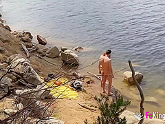 Redhead Babe Fucks A Random Dude Outdoors For Our Cameras