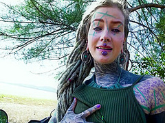 Naughty Tattoo Model Public Masturbation, Alternative Teen Anal Squirt Outdoors