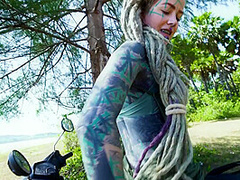 Naughty Tattoo Model Public Masturbation, Alternative Teen Anal Squirt Outdoors