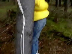 Yellow Down Jacket Bondage
