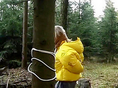 Yellow Down Jacket Bondage