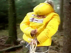 Yellow Down Jacket Bondage