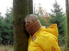 Yellow Down Jacket Bondage