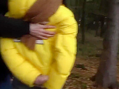 Yellow Down Jacket Bondage