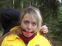 Yellow Down Jacket Bondage