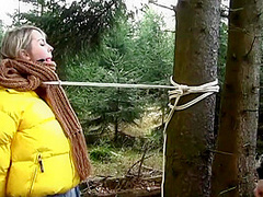 Yellow Down Jacket Bondage