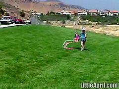 Sweet Little April ***pop Pussy Outdoor