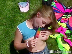 Sweet Little April ***pop Pussy Outdoor