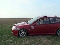 In His Sports Car He Stops At A Bar And Meets A Handsome