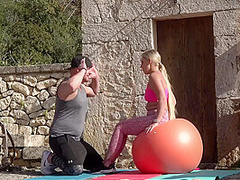 Dreier Bei Dem Morgentlichen Workout