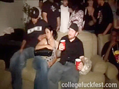 Busty college fuck teen gets screwed