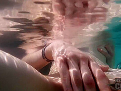 Stunning Margarita Underwater Jacuzzi Masturbating