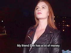 Public sex with redhead big boobed nasty natural babe