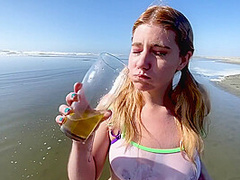 Public Beach Piss Slut - Missmiseryxxx